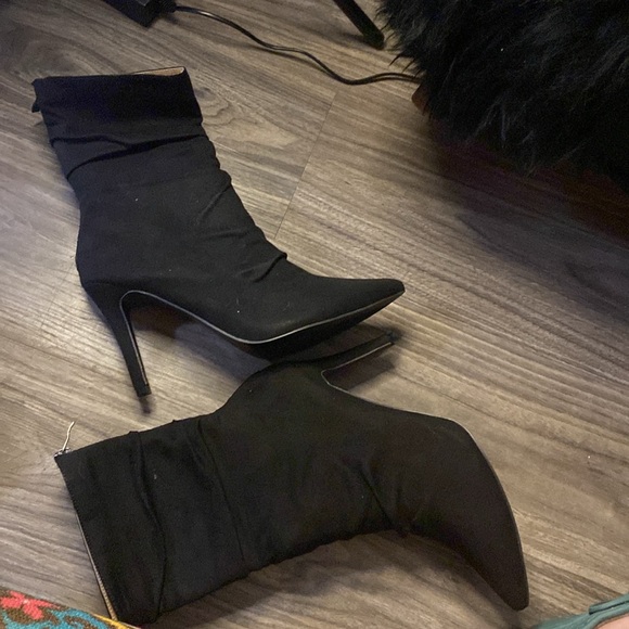 Journee Collection Markie Back Heel Zip Stiletto Booties Size 11 - Picture 7 of 11